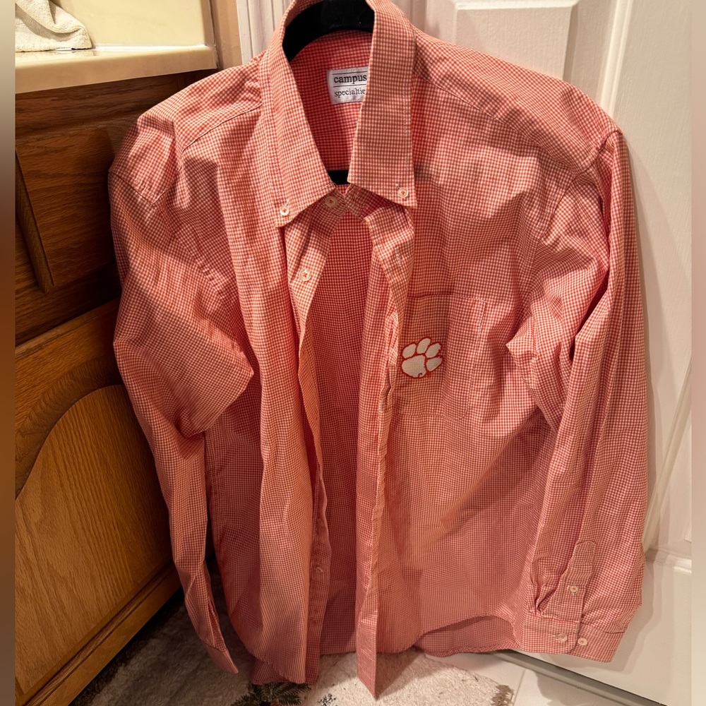 Clemson Long Sleeve Dress Shirt